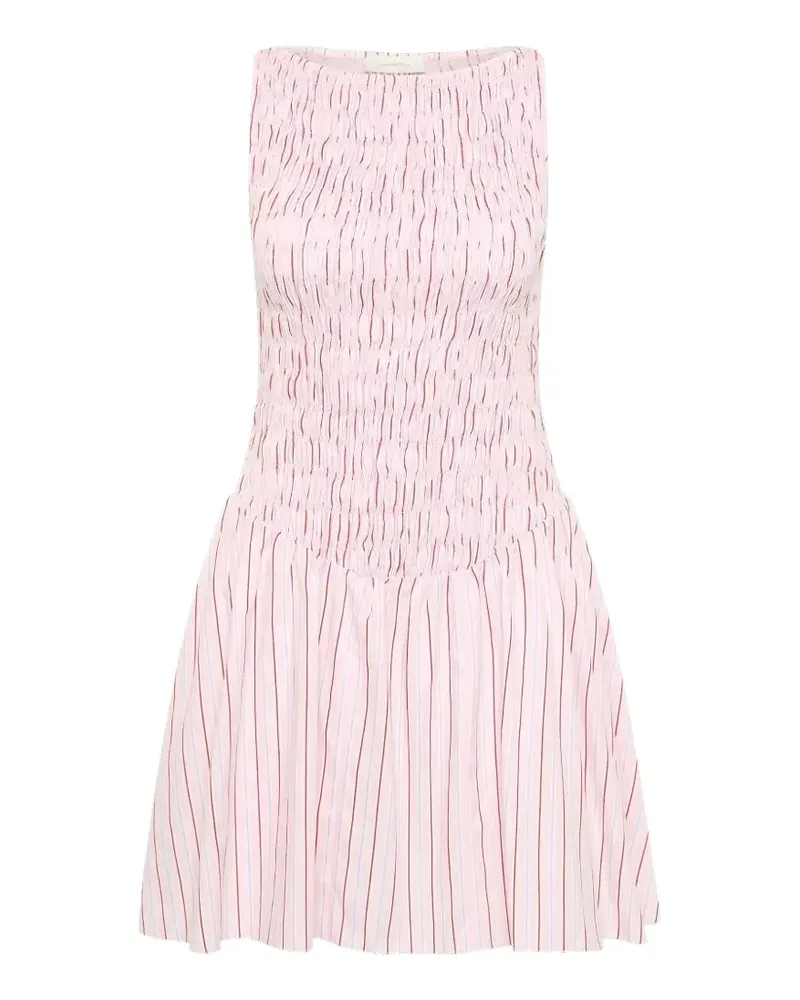 Faithfull The Brand Martina boat-neck mini dress - Rosa Rosa
