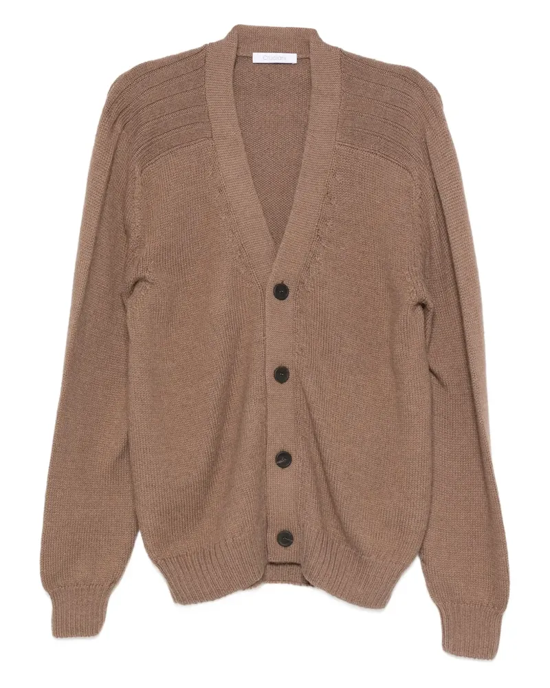 Cruciani Cardigan aus Alpakawolle - Braun Braun