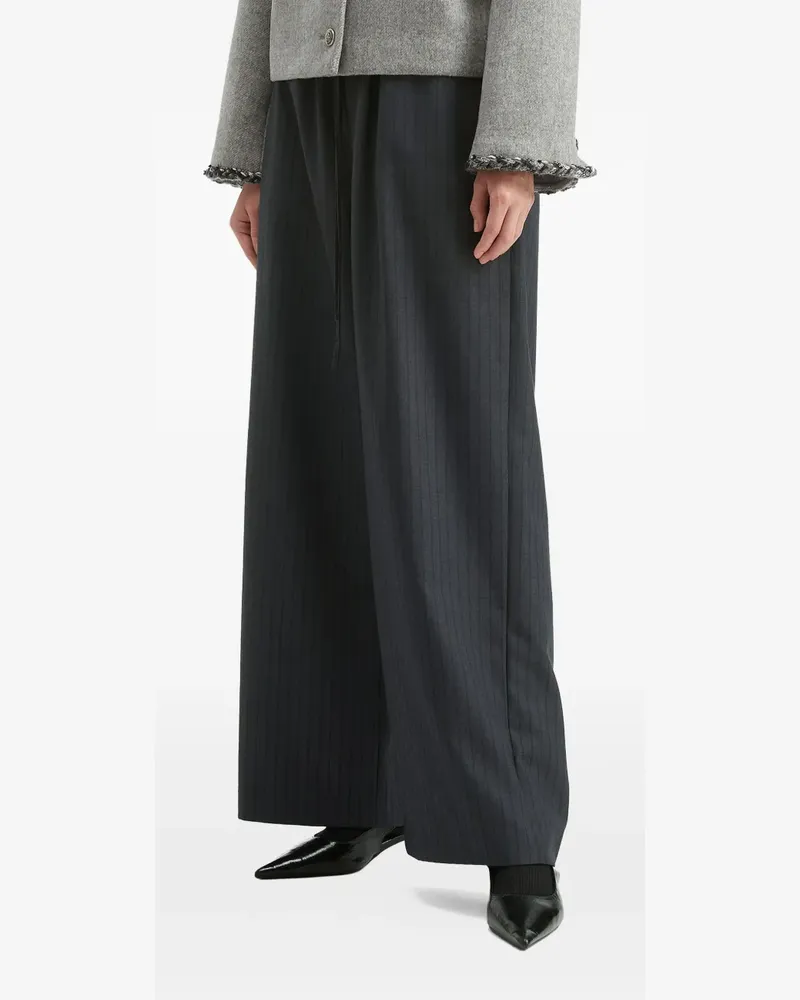 b+ab Gestreifte Hose - Grau Grau