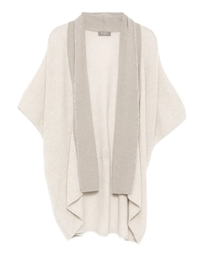 N.Peal Gerippter Cardigan - Nude Nude