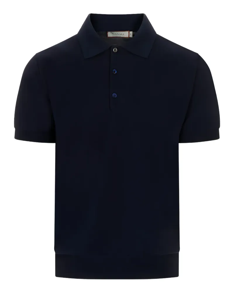 Canali short-sleeve polo shirt - Blau Blau