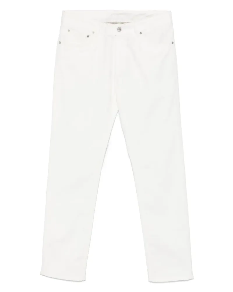 Etro Jeans aus Paisley-Jacquard - Weiß Weiß
