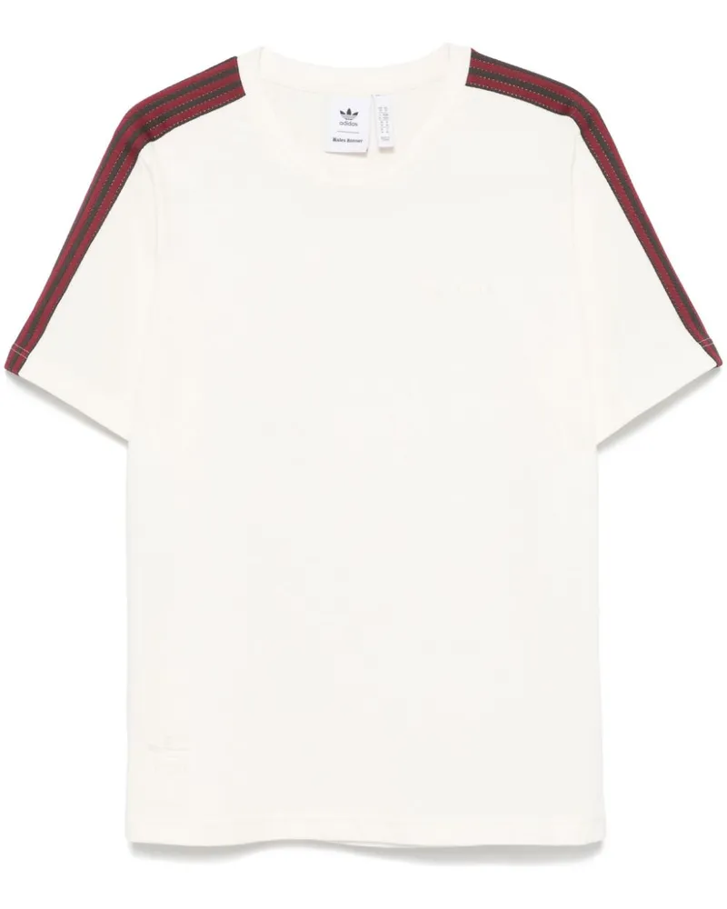 adidas x Wales Bonner T-Shirt mit 3 Streifen - Weiß Weiß