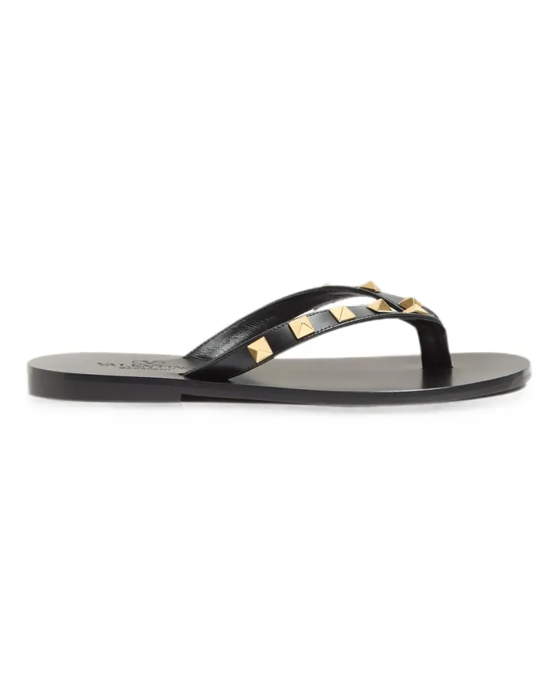 Valentino Garavani Rockstud Sandalen mit Zehensteg - Schwarz Schwarz