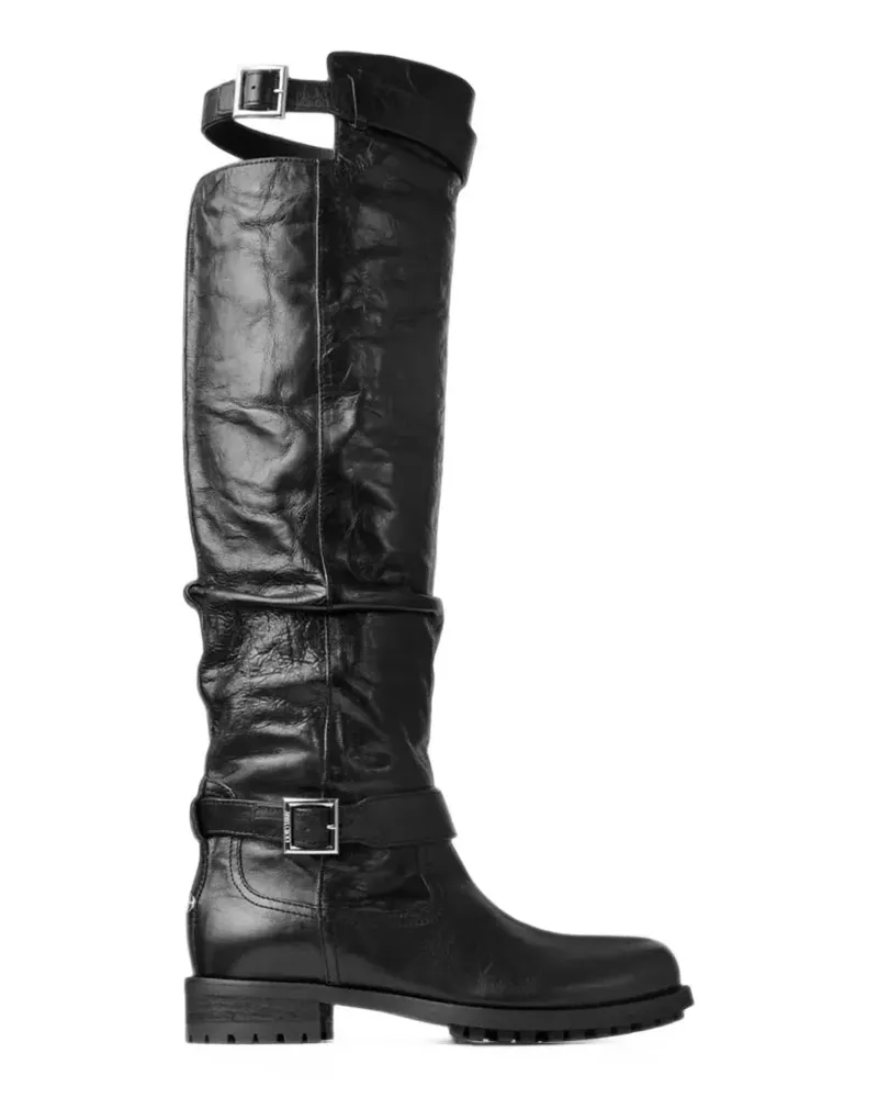 Jimmy Choo Biker knee boots - Schwarz Schwarz