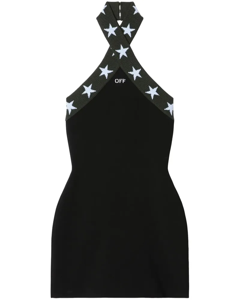 OFF-WHITE Star Minikleid - Schwarz Schwarz