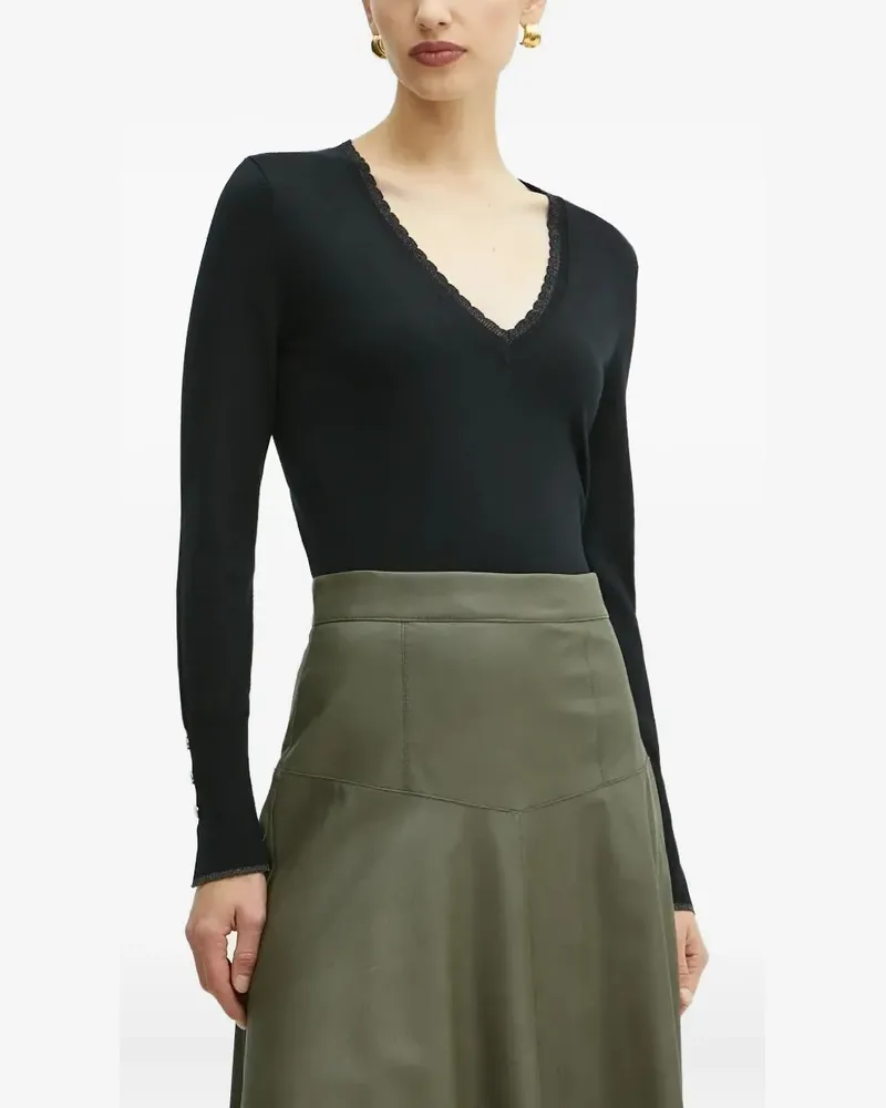 Liu Jo Top mit Spitze - Schwarz Schwarz