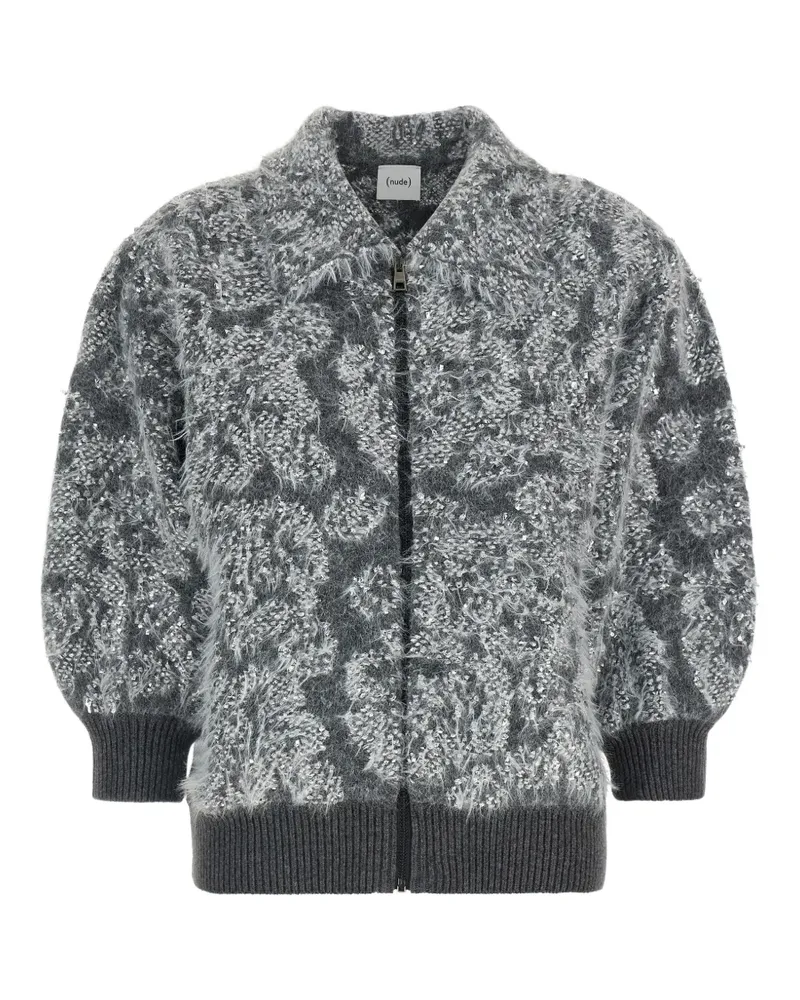 NUDE Cardigan aus Jacquard-Strick - Grau Grau