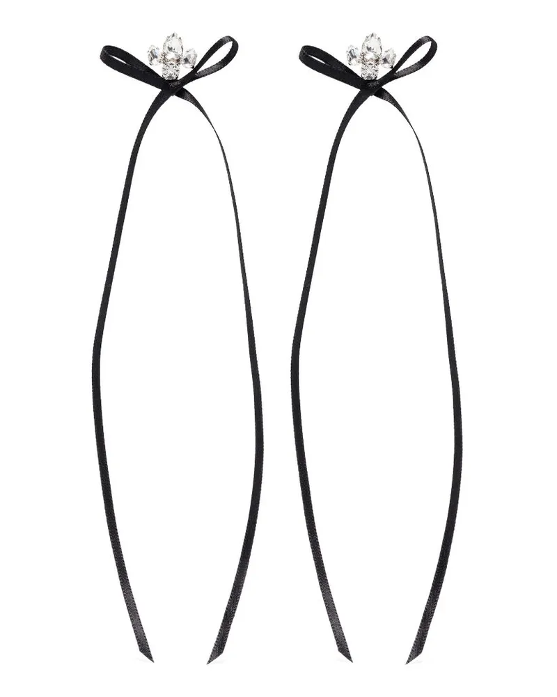 Simone Rocha Bow Ribbon Ohrringe - Silber Silber
