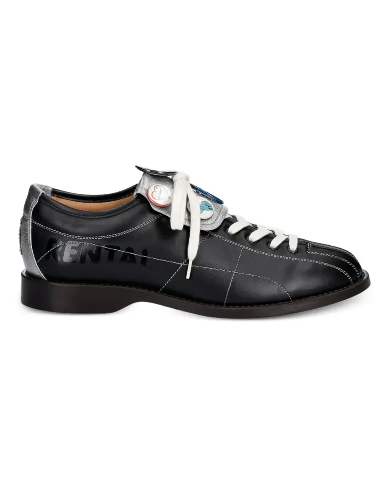 Kenzo Striker embellished leather Derby shoes - Schwarz Schwarz