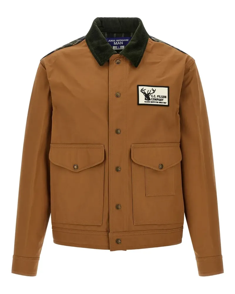 Junya Watanabe x Filson check-wool jacket - Braun Braun