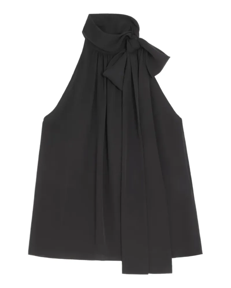 Valentino Garavani Georgette top - Schwarz Schwarz
