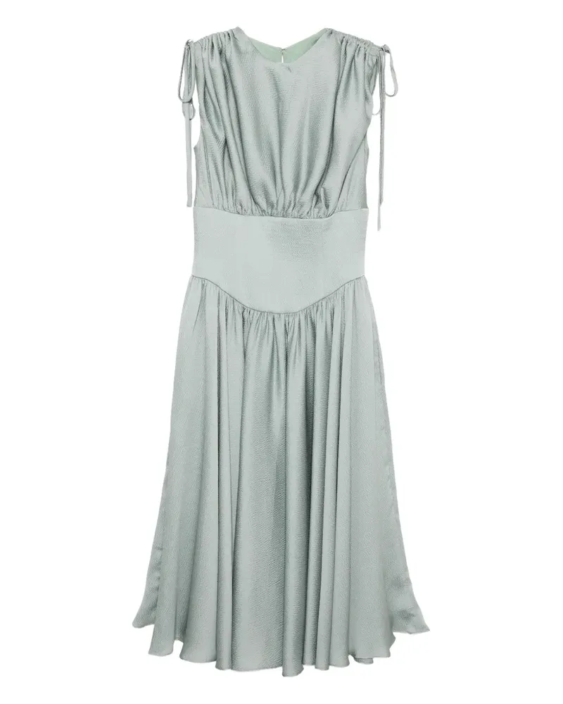 Amsale hammered satin dress - Grün Grün