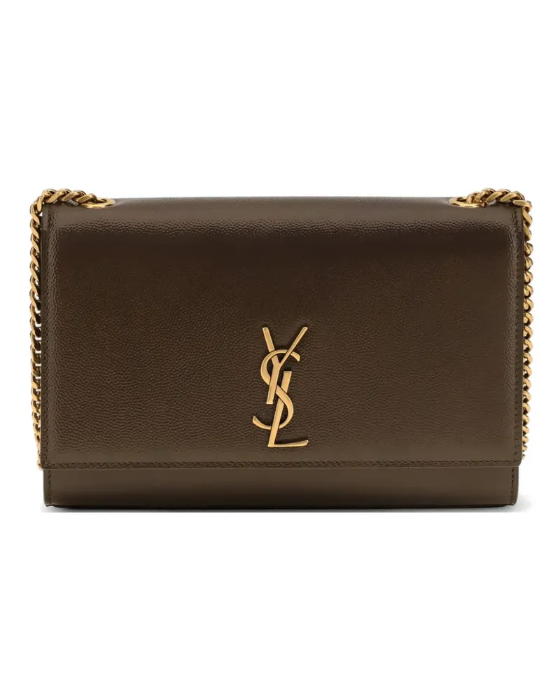 Saint Laurent New Kate leather shoulder bag - Braun Braun