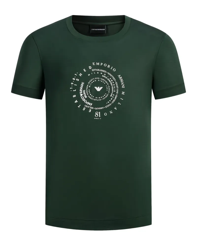 Emporio Armani front-print T-shirt - Grün Grün