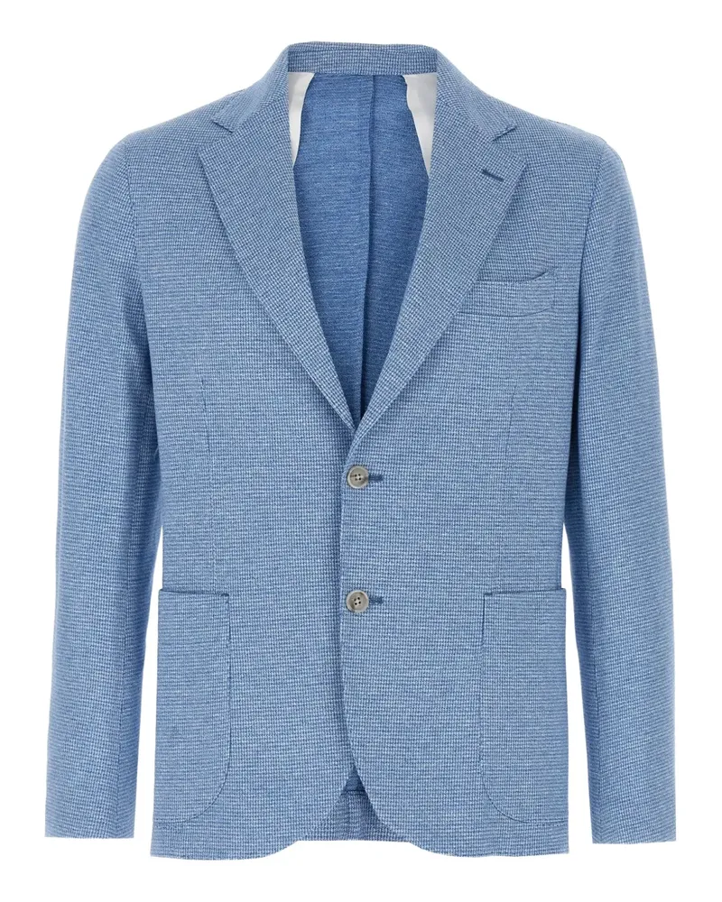 BARBA Dynamic 201 Sakko mit Hahnentrittmuster - Blau Blau