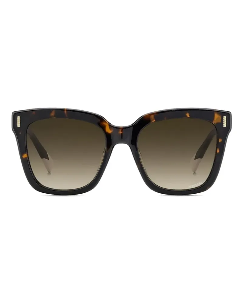 Missoni Eckige Sonnenbrille in Schildpattoptik - Braun Braun