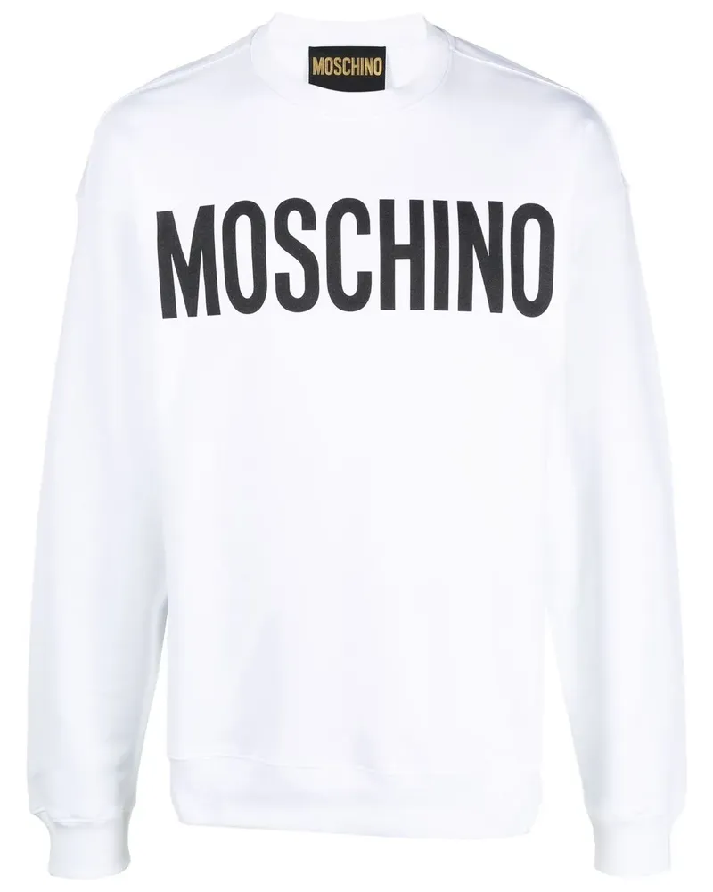 Moschino Sweatshirt mit Logo-Print - Weiß Weiß