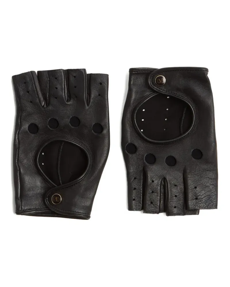 Valentino Garavani Fingerlose VLogo Signature Handschuhe - Schwarz Schwarz