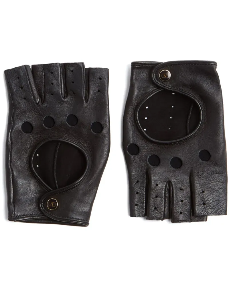 Valentino Garavani Fingerlose VLogo Signature Handschuhe - Schwarz Schwarz