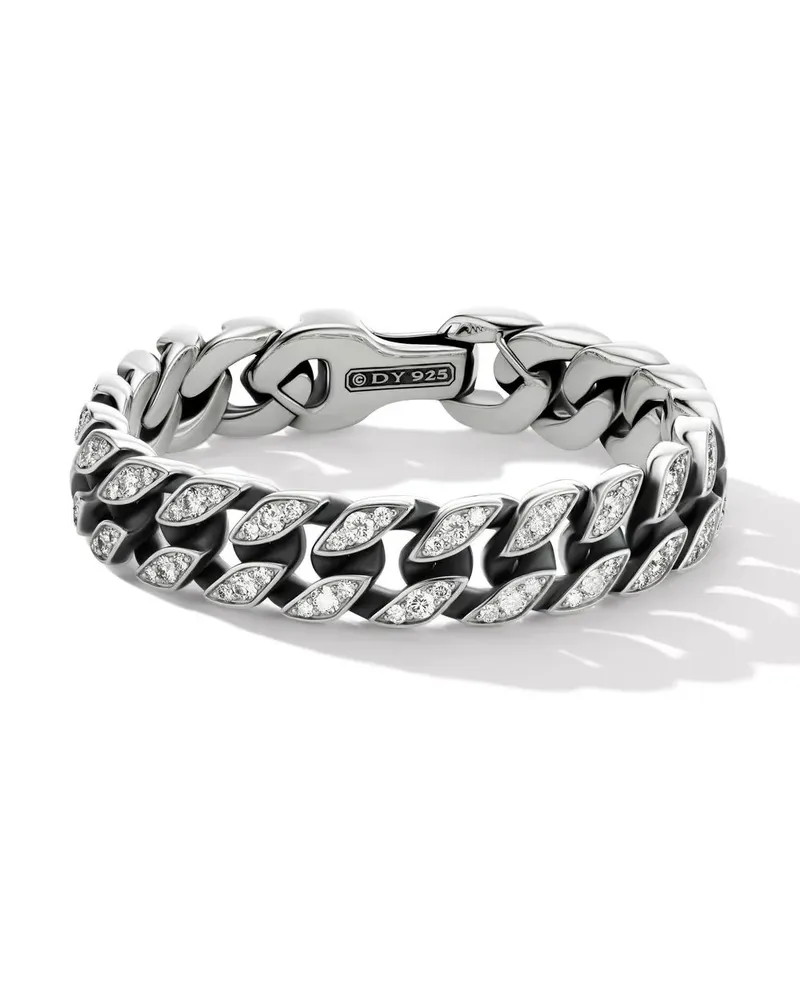 David Yurman Curb Chain Armband aus Sterlingsilber 14,5mm Silber