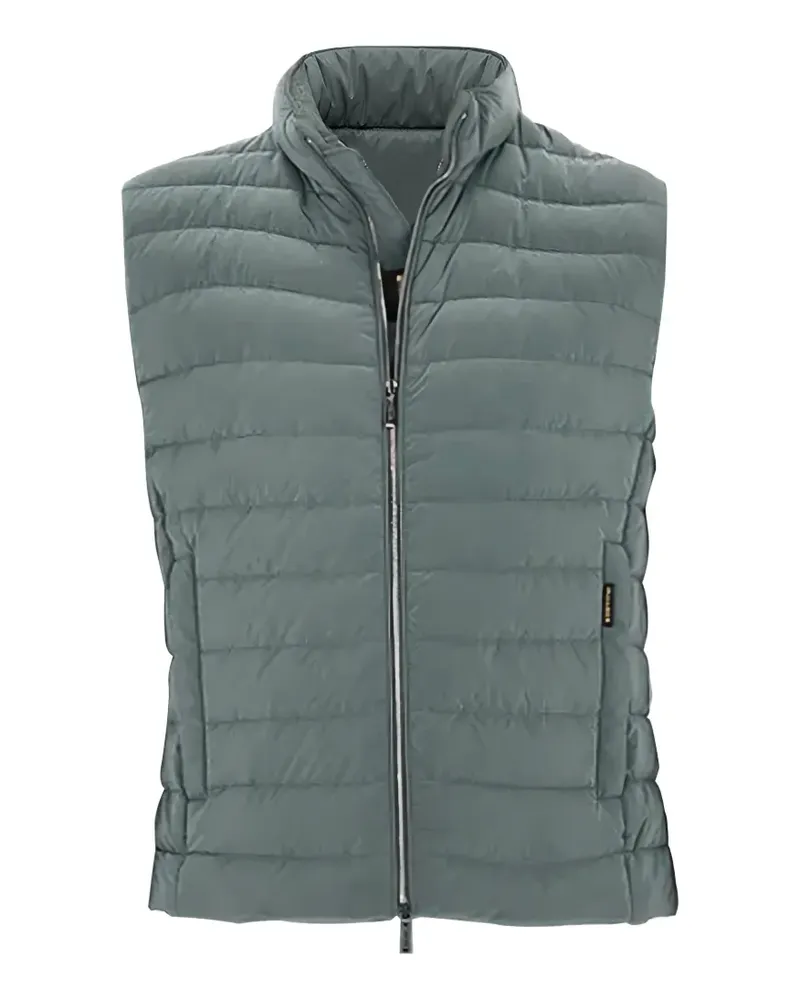 MOORER quilted zip-up gilet - Grün Grün
