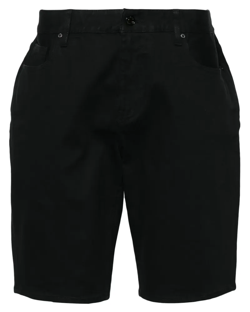 Armani Exchange Halbhohe Jeans-Shorts - Schwarz Schwarz