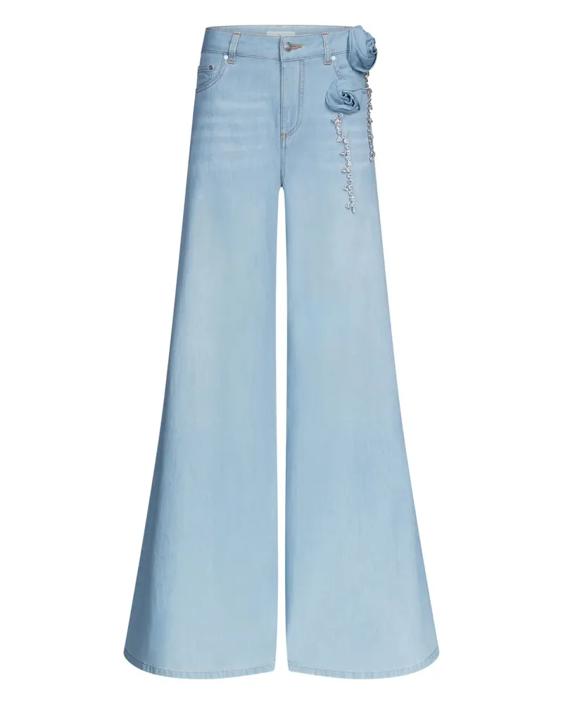Area Jeans mit weitem Bein - Blau Blau
