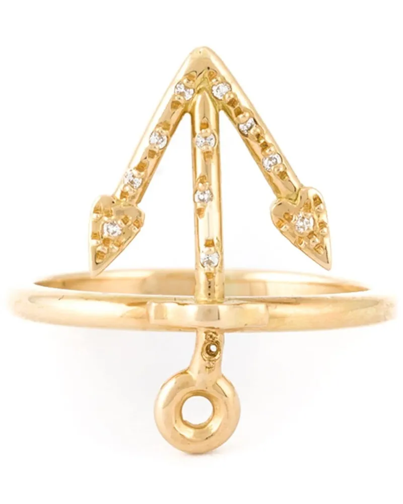 Natasha Zinko Fingerspitzenring mit Diamanten - Metallic Metallic