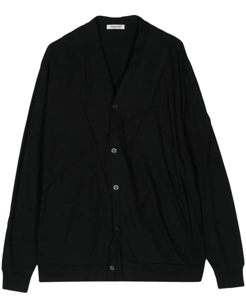 Undercover Cardigan mit V-Ausschnitt Schwarz