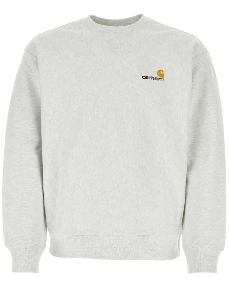 Carhartt WIP American Script T-Shirt mit Logo-Stickerei - Grau Grau