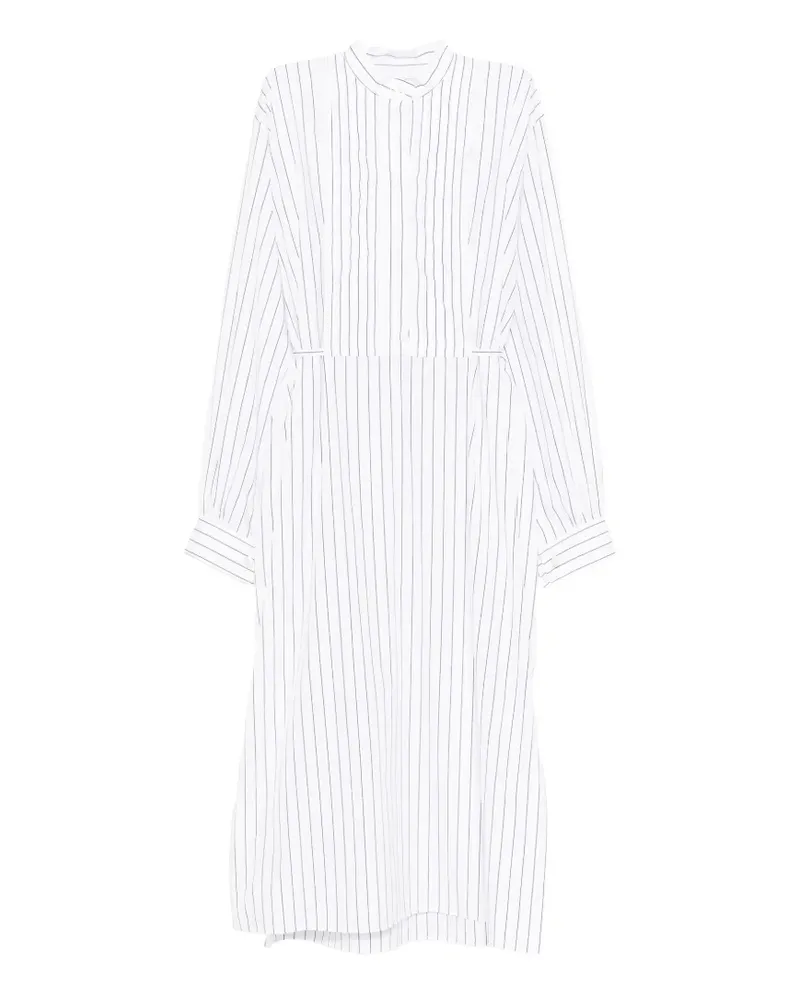 Jil Sander striped midi dress - Weiß Weiß