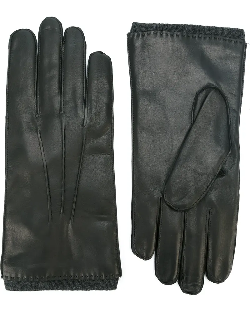 Orciani Handschuhe aus Leder - Schwarz Schwarz