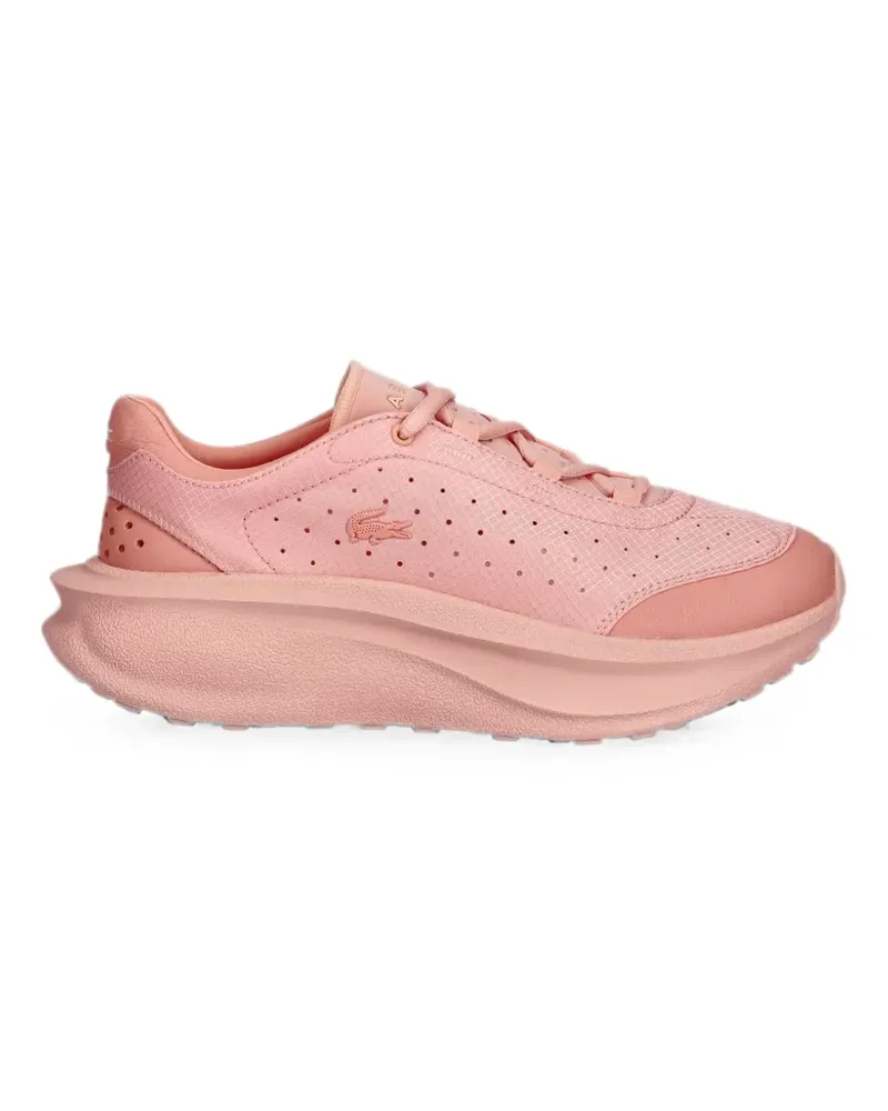 Lacoste New Run Active perforated logo-patch sneakers - Rosa Rosa