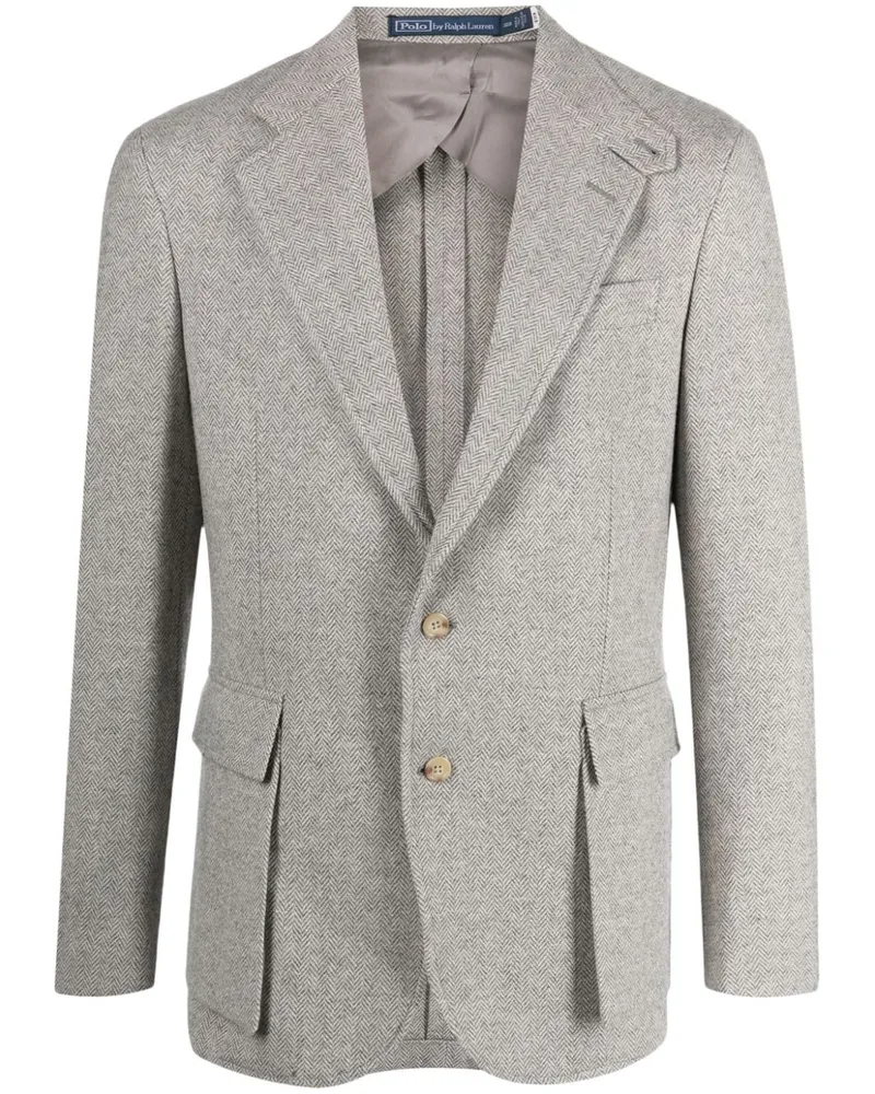Ralph Lauren The RL67 Sakko mit Fischgrätenmuster - Grau Grau
