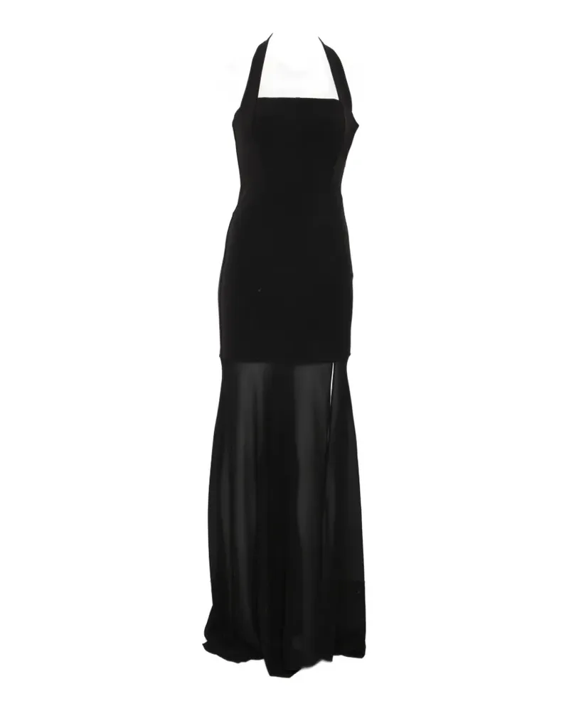 Patrizia Pepe maxi bustier halter dress - Schwarz Schwarz