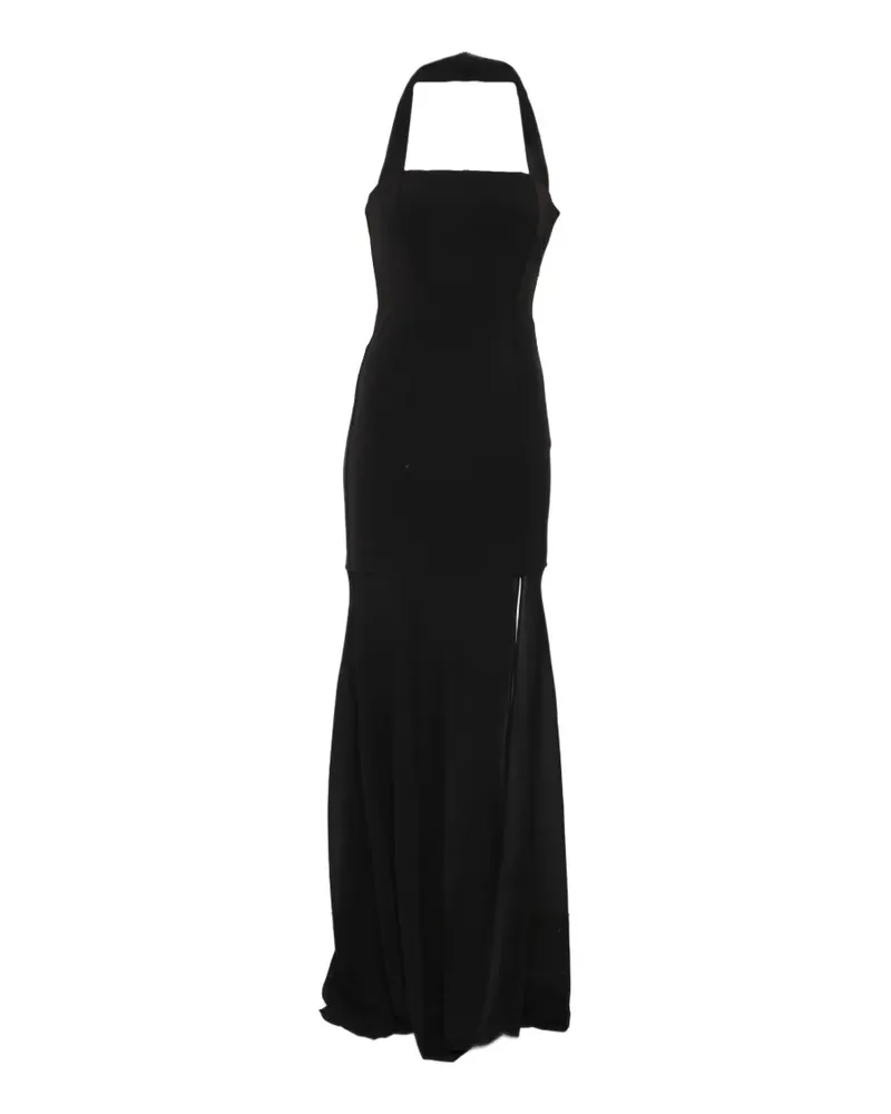 Patrizia Pepe maxi bustier halter dress - Schwarz Schwarz