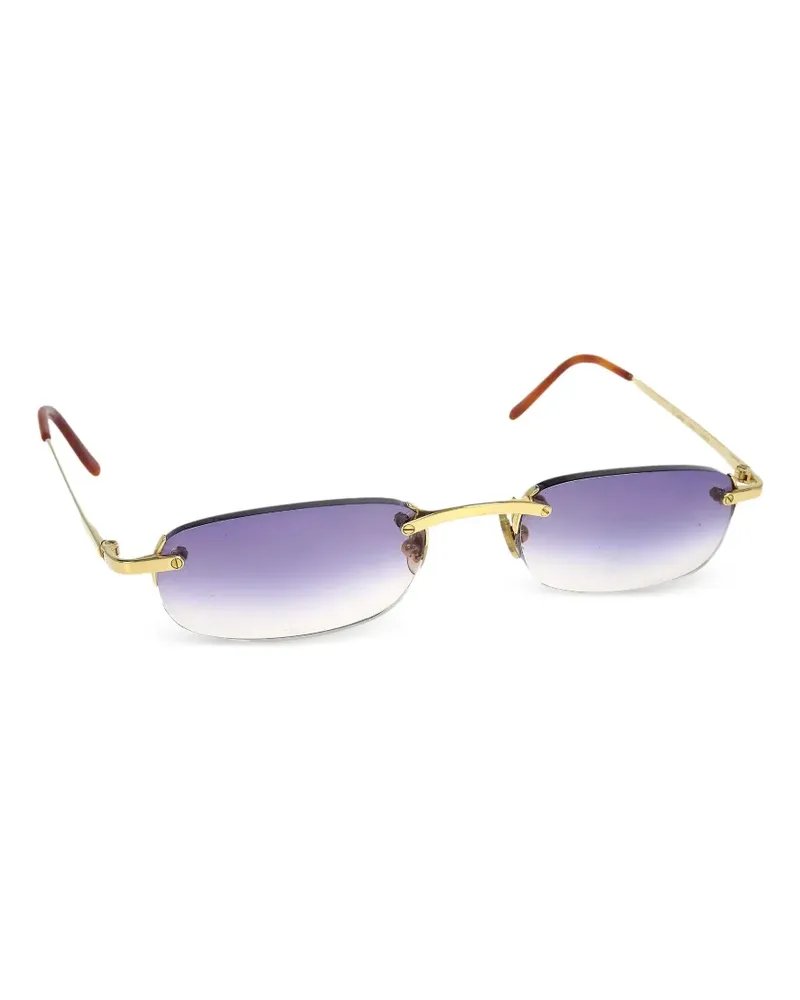 Cartier 2010 rahmenlose Sonnenbrille - Gold Gold