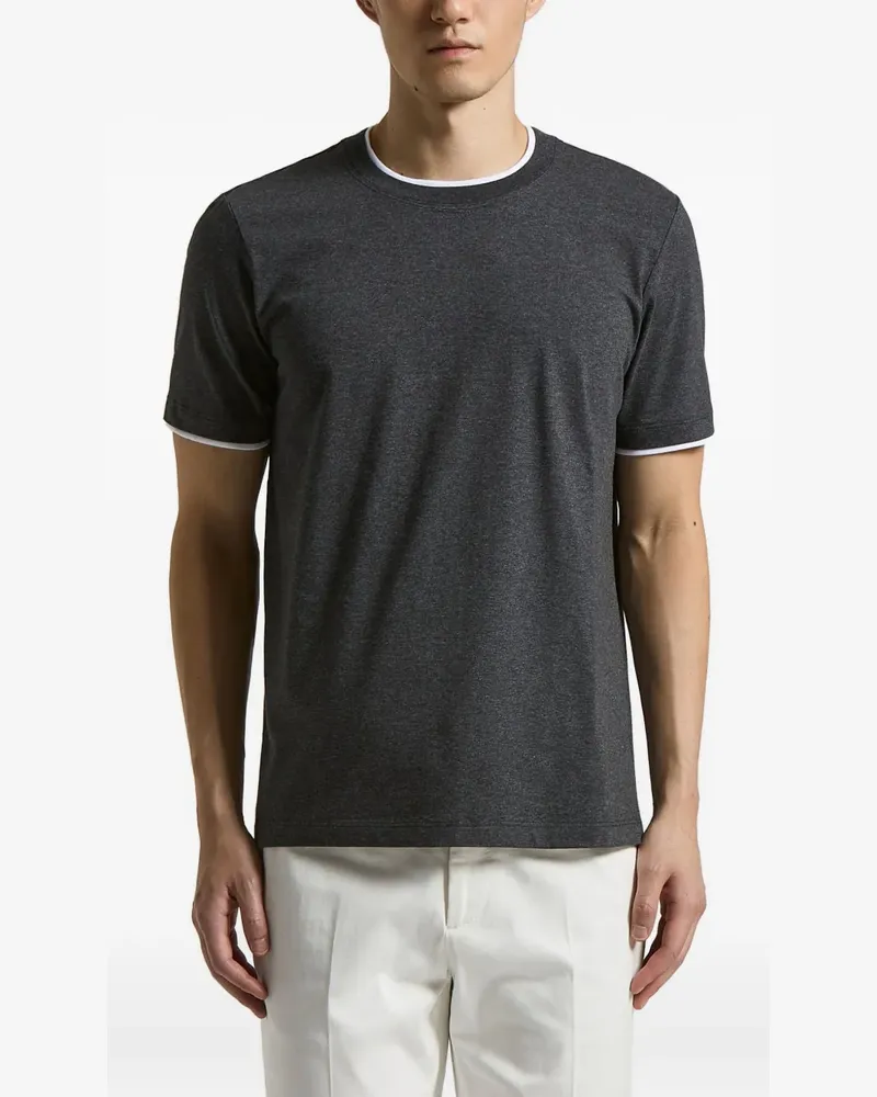 Peserico ringer T-shirt - Grau Grau