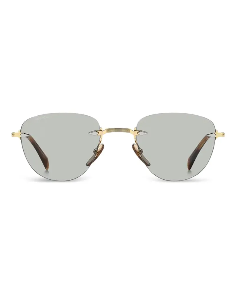 EYEWEAR by DAVID BECKHAM Sonnenbrille mit geometrischem Gestell - Gold Gold