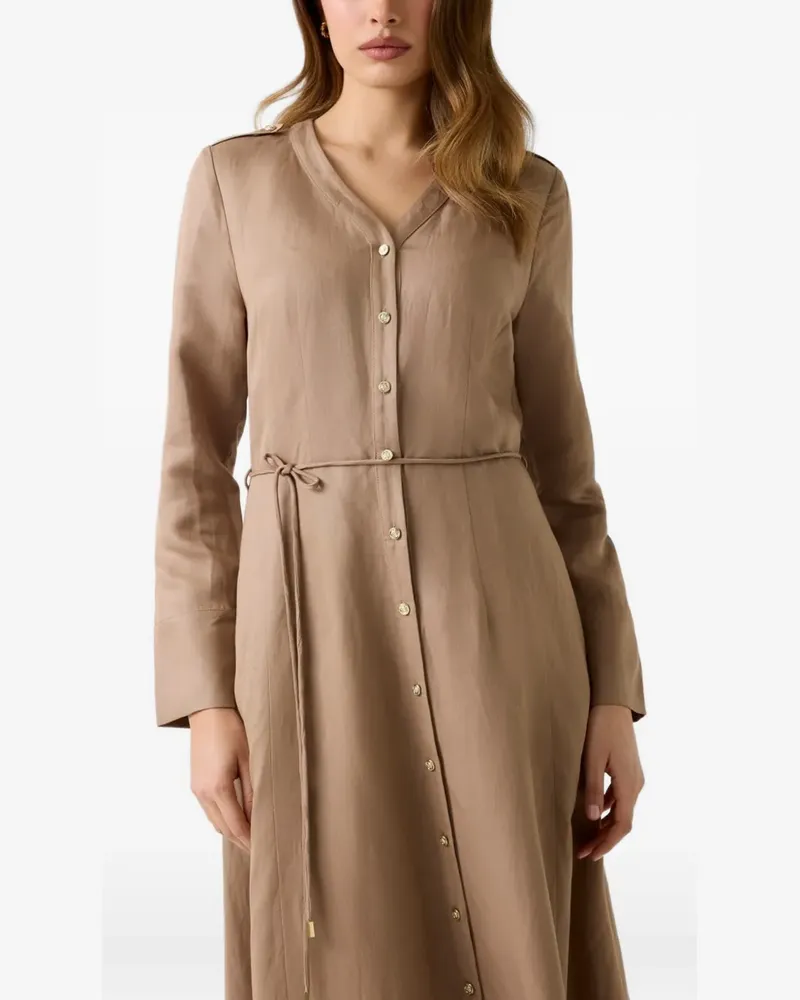Guess linen-blend maxi dress - Nude Nude