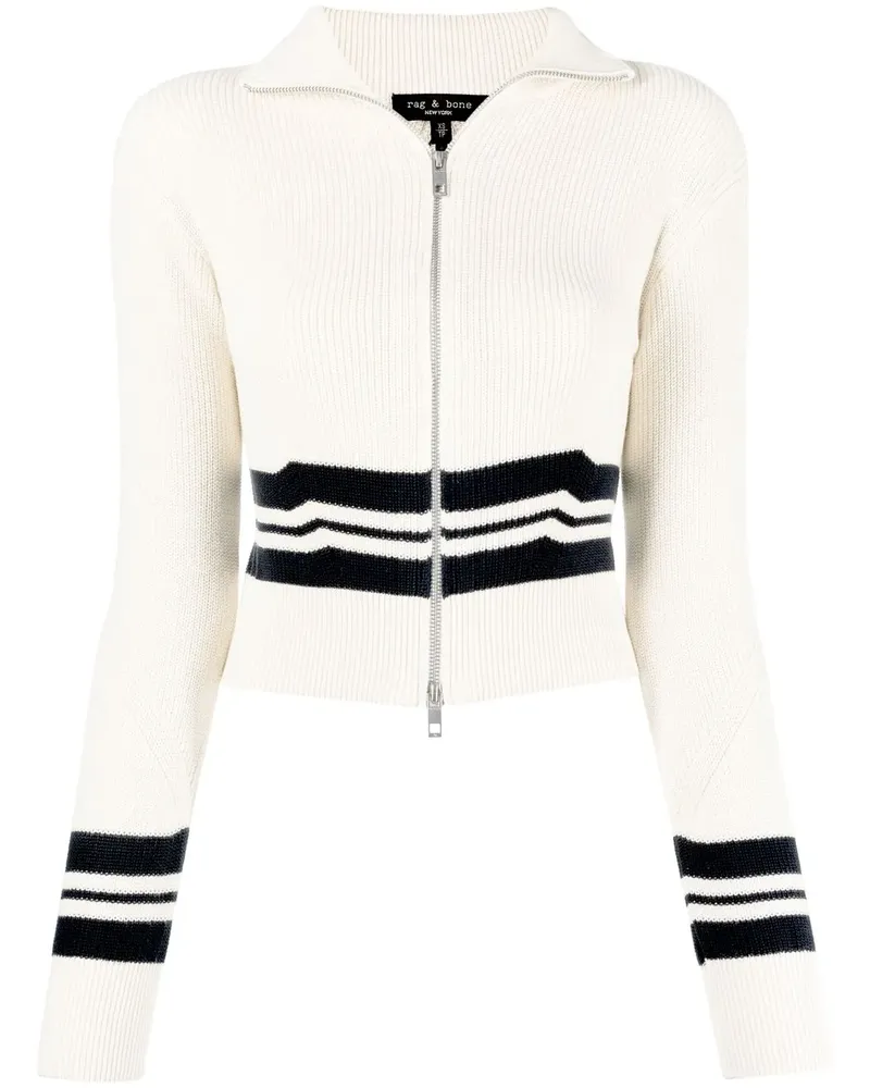 Rag & Bone Gerippter Pullover mit Streifen - Nude Nude