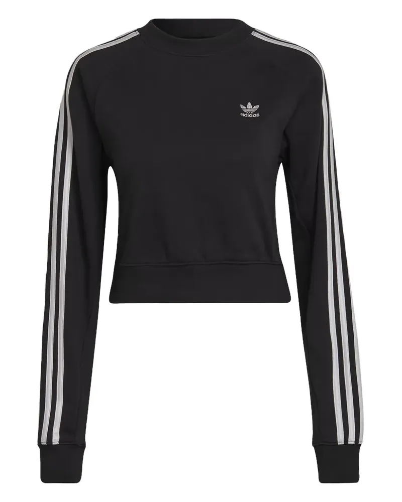 adidas Sweatshirt mit Glanzoptik - Schwarz Schwarz