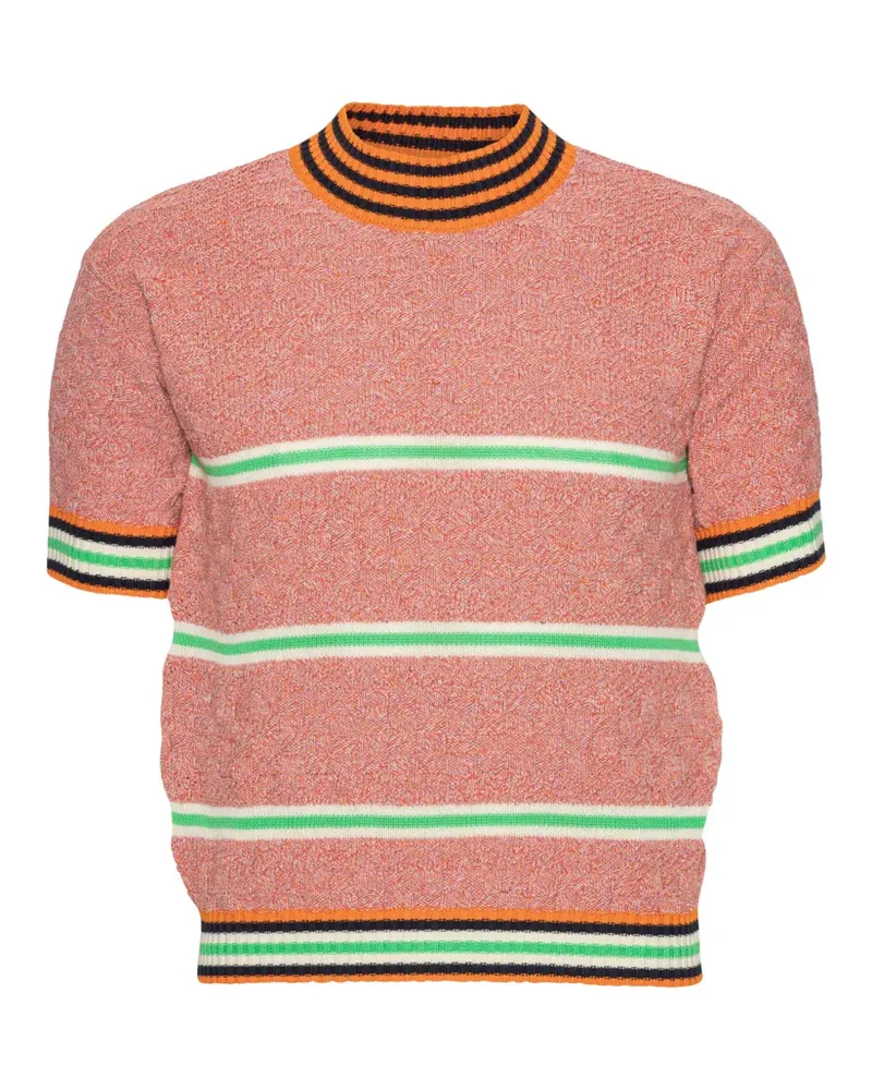 Henrik Vibskov Safe-T striped T-shirt - Orange Orange