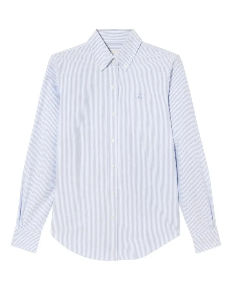 Brooks Brothers Gestreiftes Oxford-Hemd - Blau Blau