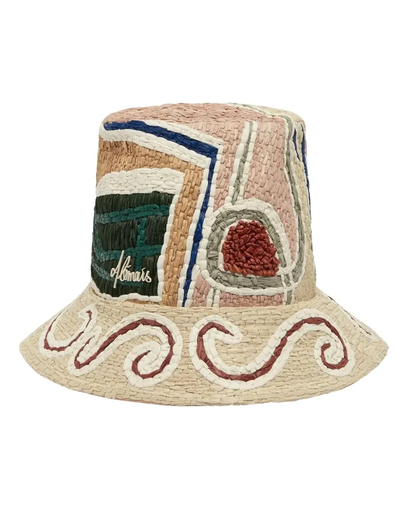 ALEMAIS Gemusterter Velora Fischerhut - Nude Nude