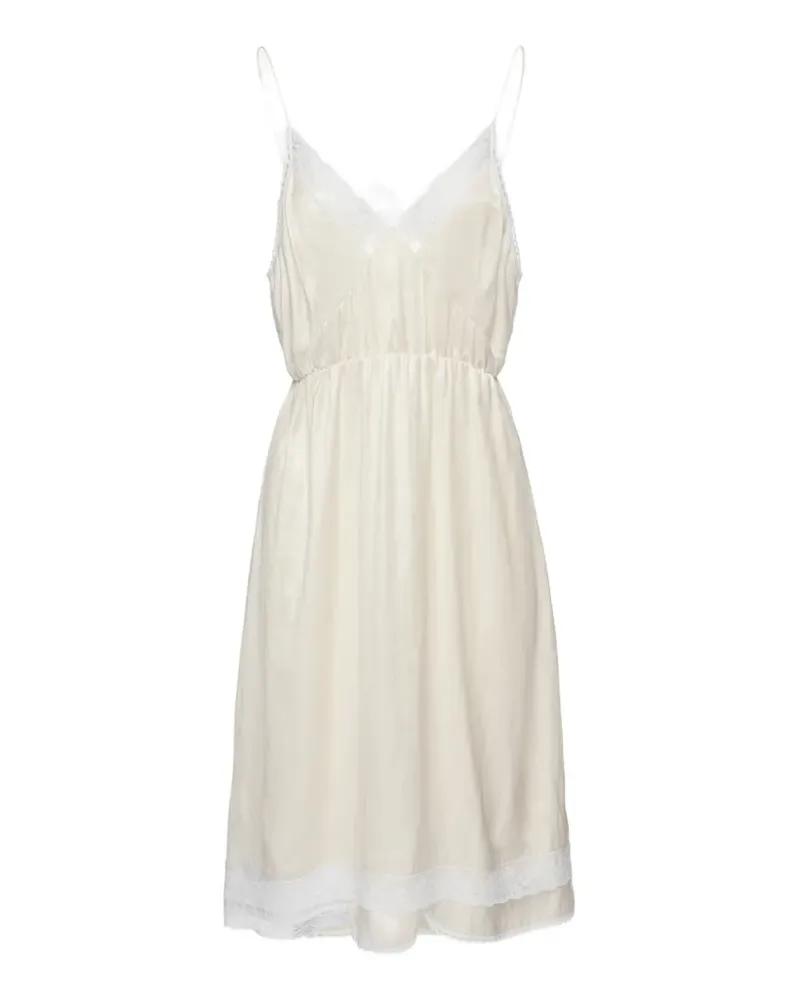 Magda Butrym lace-trim slip dress - Nude Nude