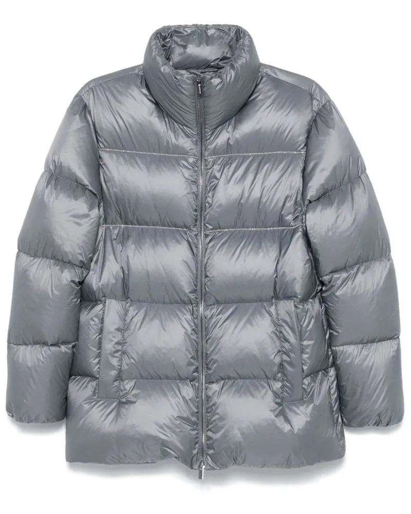 Peserico Klassische Daunenjacke - Grau Grau