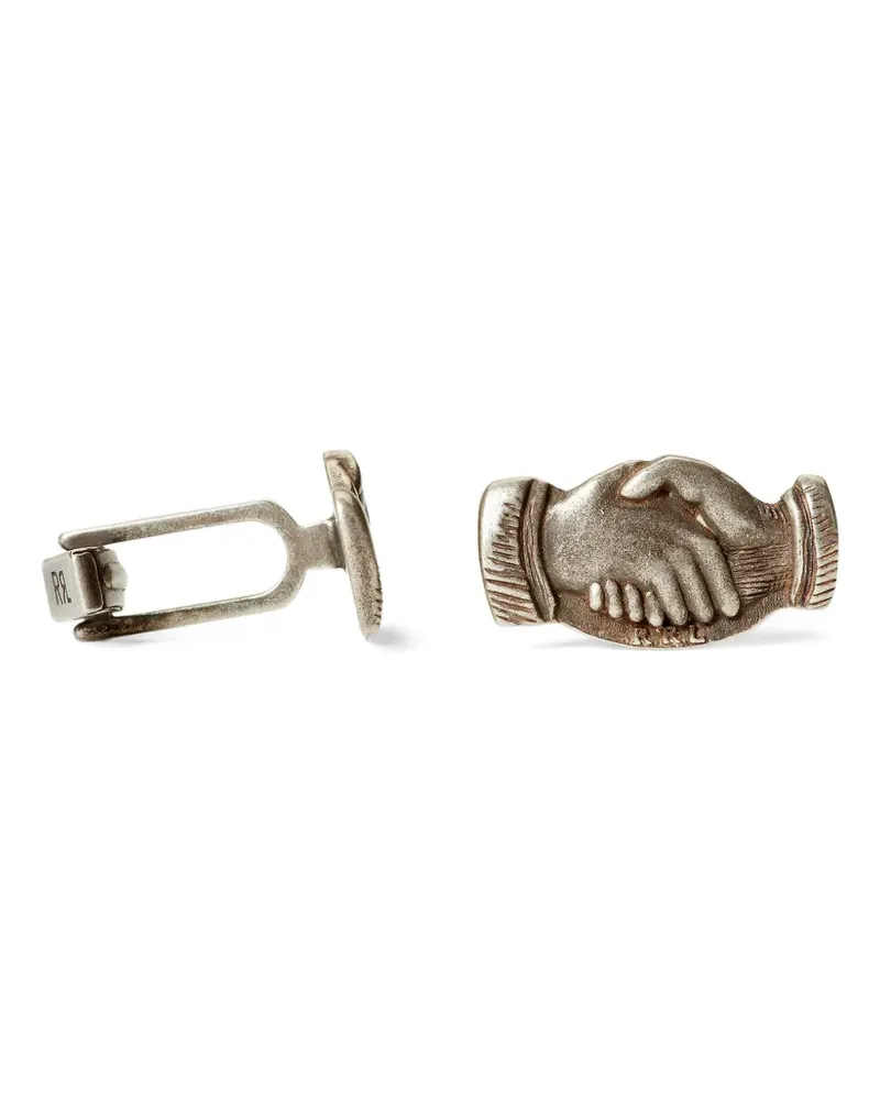 Ralph Lauren Manschettenknöpfe mit Logo-Gravur - Silber Silber