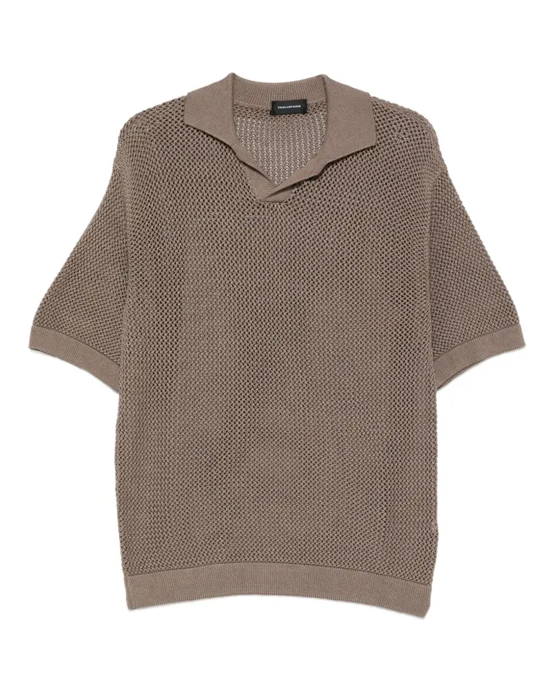 Tagliatore Gestricktes T-Shirt - Braun Braun